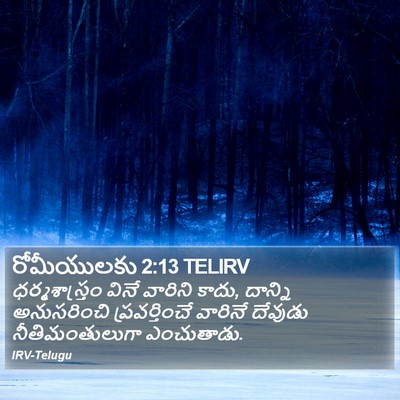 రోమీయులకు 2:13 TELIRV Bible Verse Image
