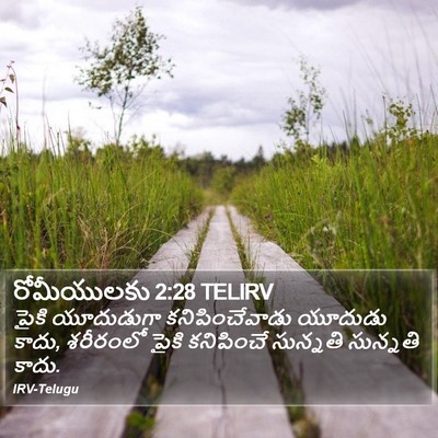 రోమీయులకు 2:28 TELIRV Bible Verse Image