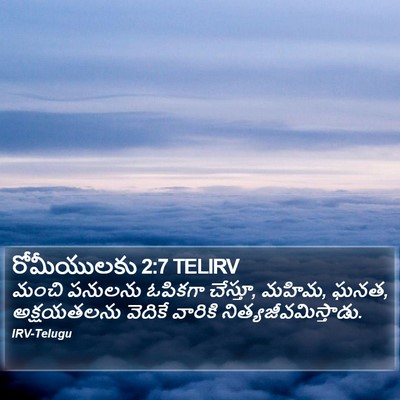 రోమీయులకు 2:7 TELIRV Bible Verse Image