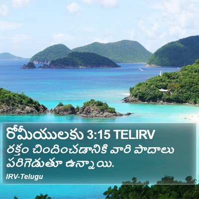 రోమీయులకు 3:15 TELIRV Bible Verse Image