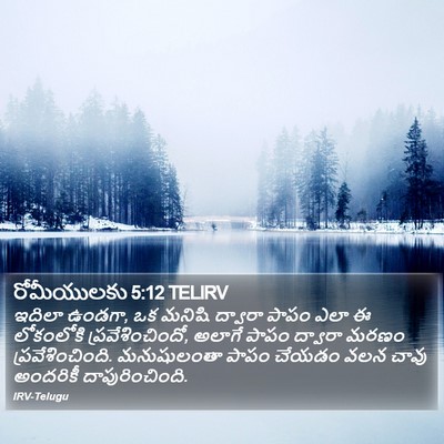 రోమీయులకు 5:12 TELIRV Bible Verse Image