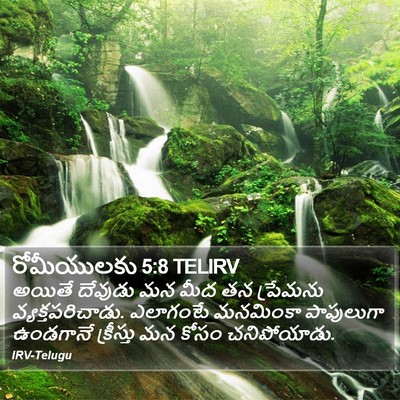 రోమీయులకు 5:8 TELIRV Bible Verse Image