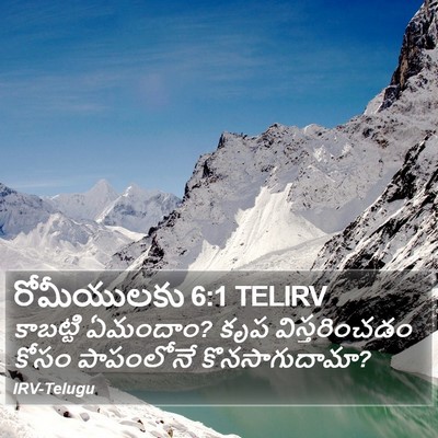 రోమీయులకు 6:1 TELIRV Bible Verse Image
