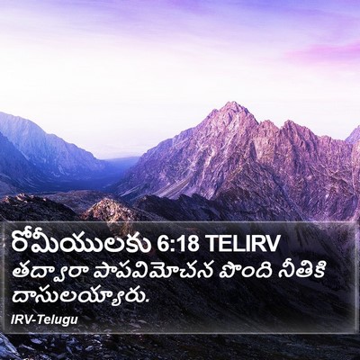 రోమీయులకు 6:18 TELIRV Bible Verse Image