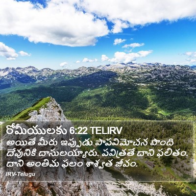 రోమీయులకు 6:22 TELIRV Bible Verse Image
