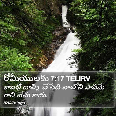 రోమీయులకు 7:17 TELIRV Bible Verse Image