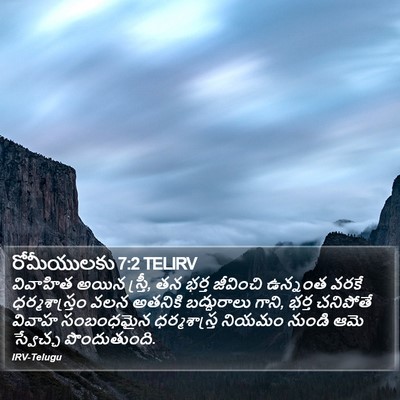 రోమీయులకు 7:2 TELIRV Bible Verse Image