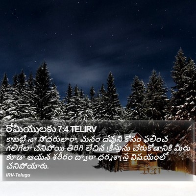 రోమీయులకు 7:4 TELIRV Bible Verse Image