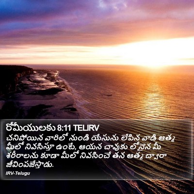 రోమీయులకు 8:11 TELIRV Bible Verse Image