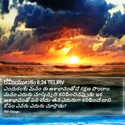 రోమీయులకు 8:24 TELIRV Bible Verse Image