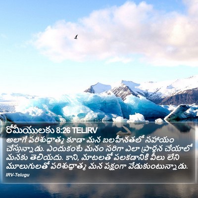 రోమీయులకు 8:26 TELIRV Bible Verse Image