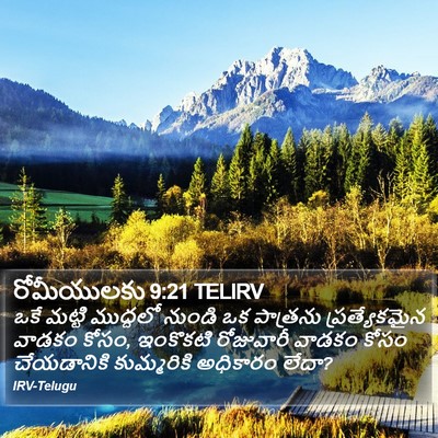 రోమీయులకు 9:21 TELIRV Bible Verse Image