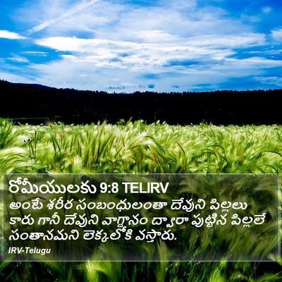 రోమీయులకు 9:8 TELIRV Bible Verse Image