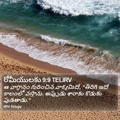 రోమీయులకు 9:9 TELIRV Bible Verse Image
