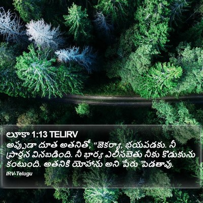లూకా 1:13 TELIRV Bible Verse Image