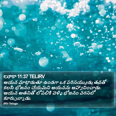 లూకా 11:37 TELIRV Bible Verse Image