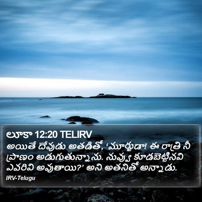 లూకా 12:20 TELIRV Bible Verse Image