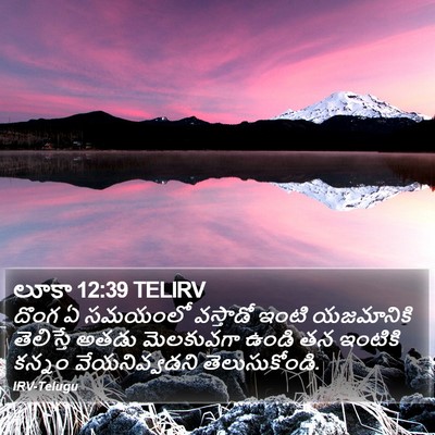 లూకా 12:39 TELIRV Bible Verse Image