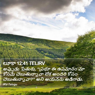 లూకా 12:41 TELIRV Bible Verse Image