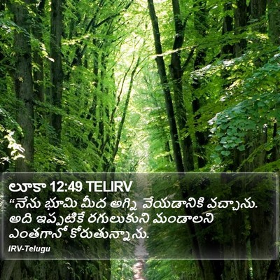 లూకా 12:49 TELIRV Bible Verse Image