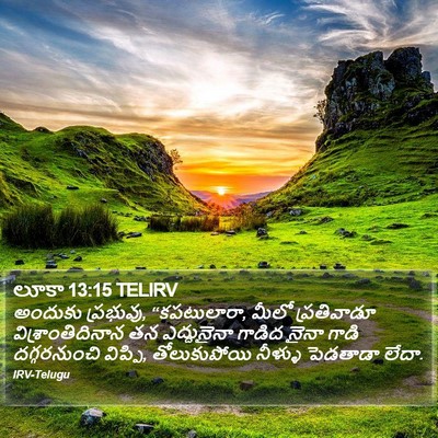 లూకా 13:15 TELIRV Bible Verse Image