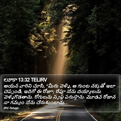 లూకా 13:32 TELIRV Bible Verse Image