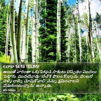 లూకా 14:18 TELIRV Bible Verse Image