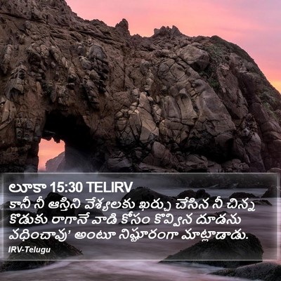 లూకా 15:30 TELIRV Bible Verse Image