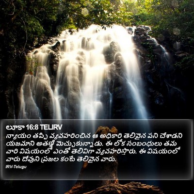 లూకా 16:8 TELIRV Bible Verse Image