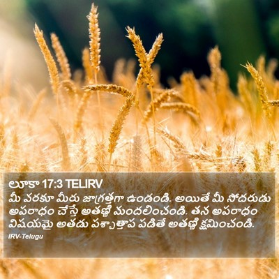 లూకా 17:3 TELIRV Bible Verse Image