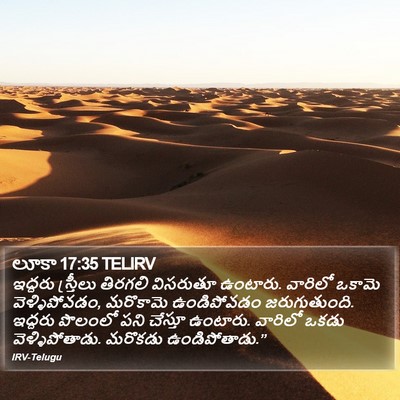 లూకా 17:35 TELIRV Bible Verse Image