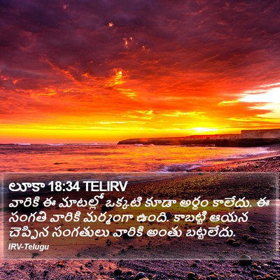 లూకా 18:34 TELIRV Bible Verse Image