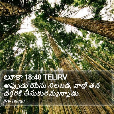 లూకా 18:40 TELIRV Bible Verse Image