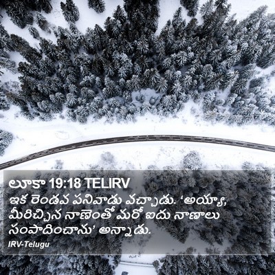 లూకా 19:18 TELIRV Bible Verse Image