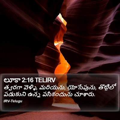 లూకా 2:16 TELIRV Bible Verse Image