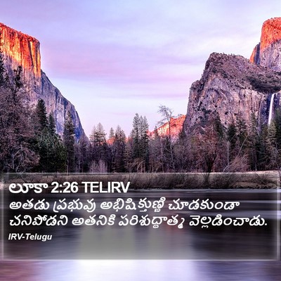 లూకా 2:26 TELIRV Bible Verse Image