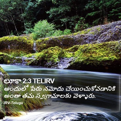 లూకా 2:3 TELIRV Bible Verse Image