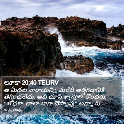 లూకా 20:40 TELIRV Bible Verse Image