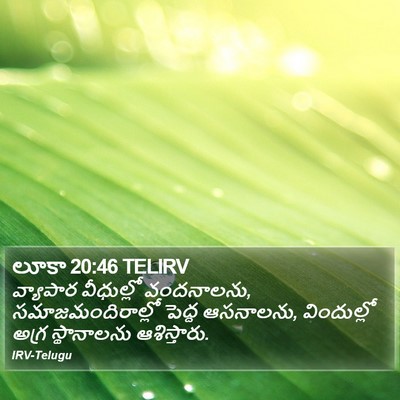 లూకా 20:46 TELIRV Bible Verse Image