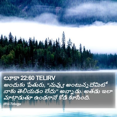 లూకా 22:60 TELIRV Bible Verse Image
