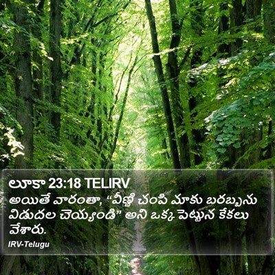 లూకా 23:18 TELIRV Bible Verse Image