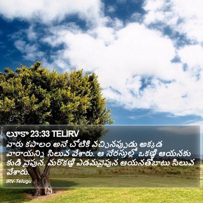 లూకా 23:33 TELIRV Bible Verse Image