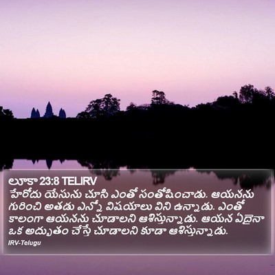 లూకా 23:8 TELIRV Bible Verse Image