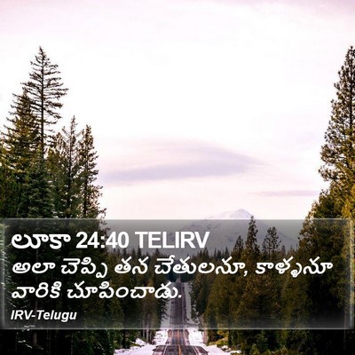 లూకా 24:40 TELIRV Bible Verse Image