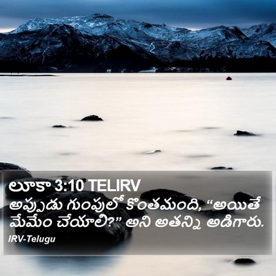 లూకా 3:10 TELIRV Bible Verse Image
