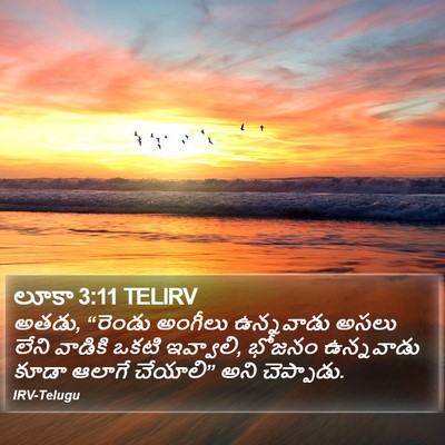 లూకా 3:11 TELIRV Bible Verse Image