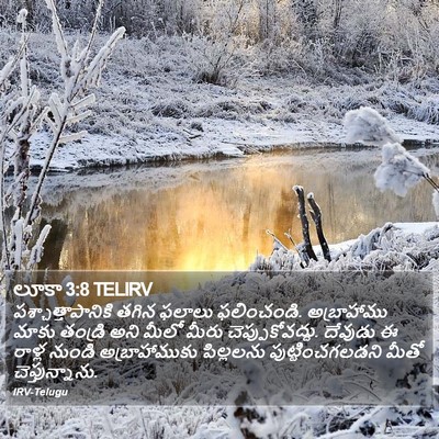 లూకా 3:8 TELIRV Bible Verse Image