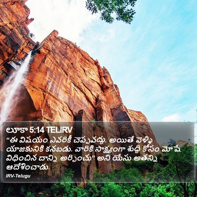 లూకా 5:14 TELIRV Bible Verse Image
