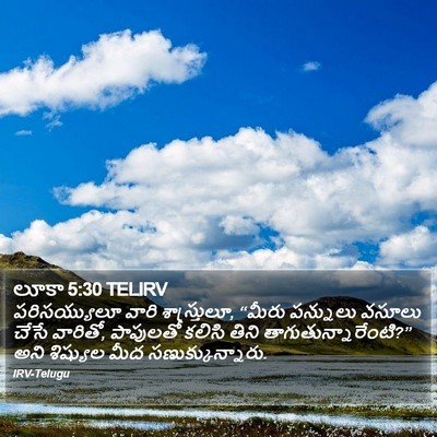 లూకా 5:30 TELIRV Bible Verse Image