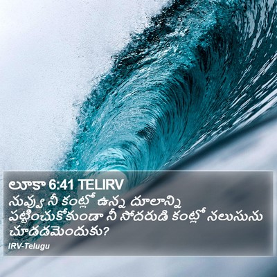 లూకా 6:41 TELIRV Bible Verse Image
